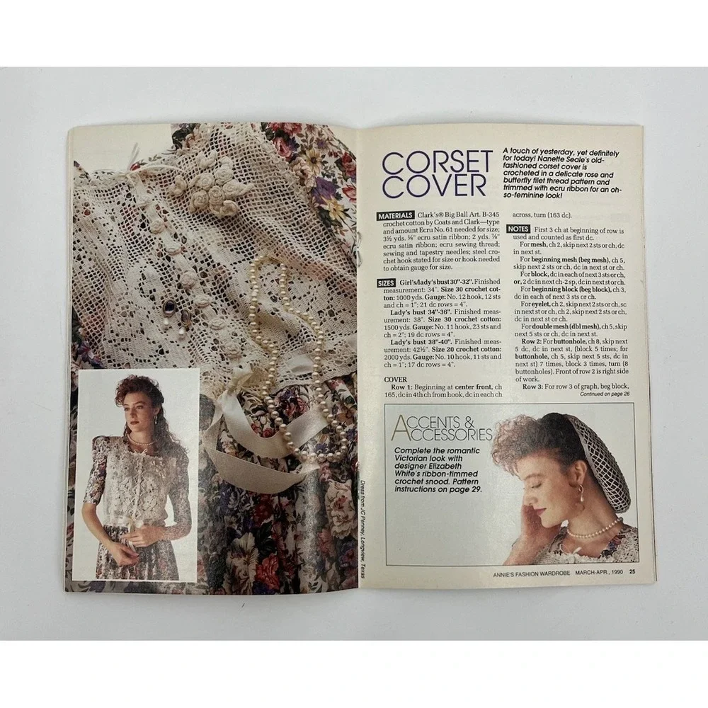 Annie's Fashion Wardrobe Knit & Crochet Magazine Lot of 3 1987 1988 1990